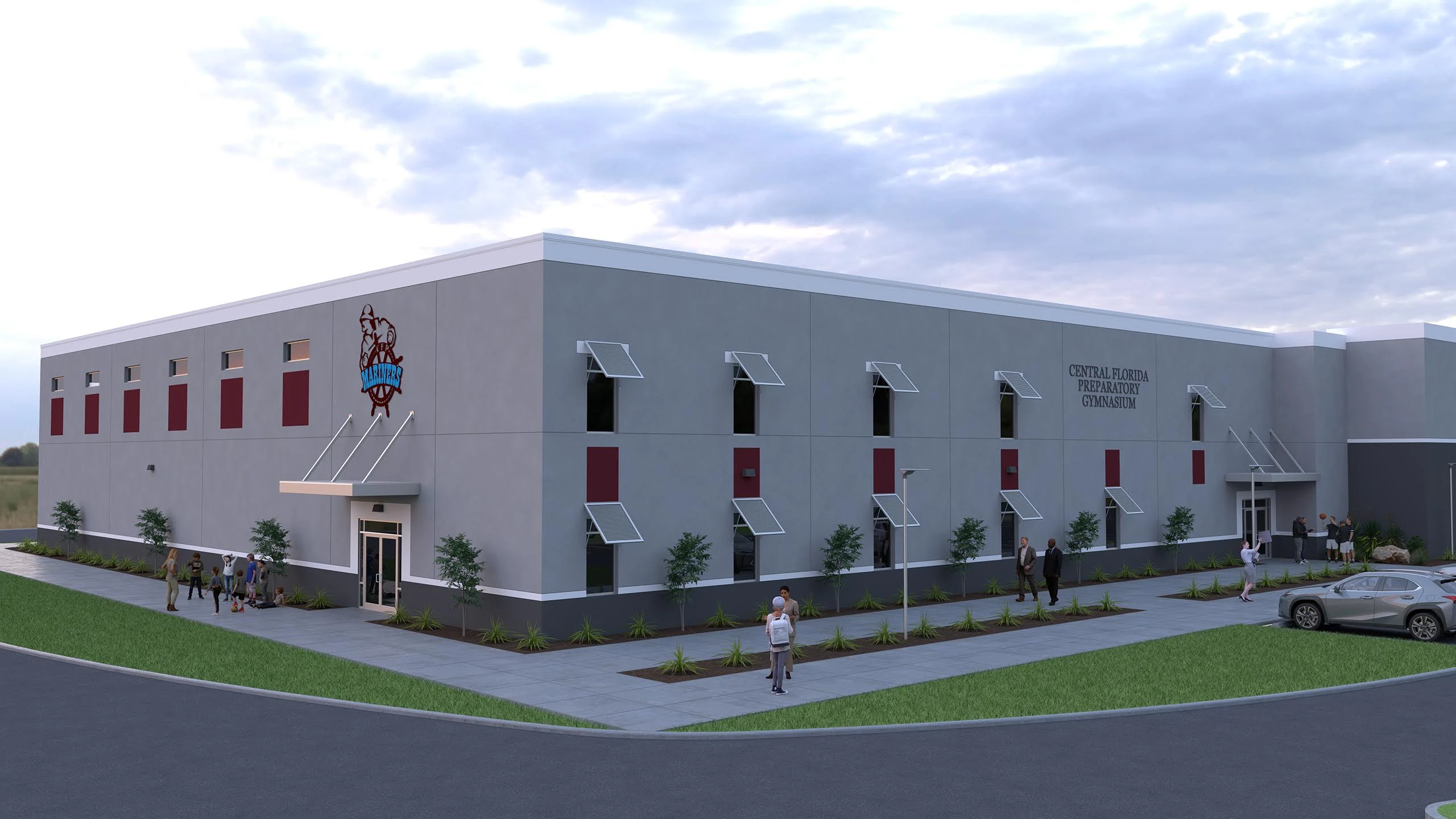Bob Flanders Athletic & Performing Arts Center rendering